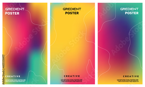 The abstract covers minimal covers design. Colorful holographic background, vector illustration. header, landing page, and wallpaper gradient background, abstract orange grain gradation texture,