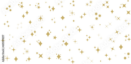 シンプルな星・キラキラのアイコンセット　　simple shining icon set