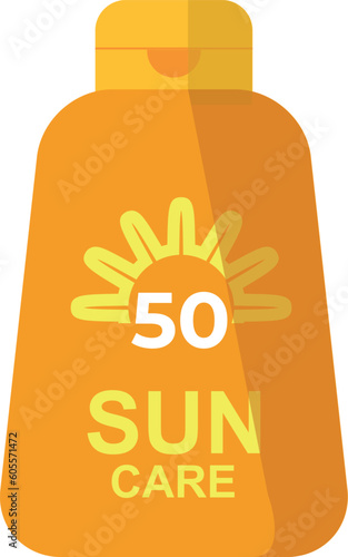 Sunscreen Tube - Tube of sunscreen or sunblock isolated on white background