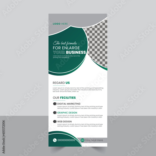 advertisement rollup banner business clean company corporate creative design display illustrator marketing modern multipurpose