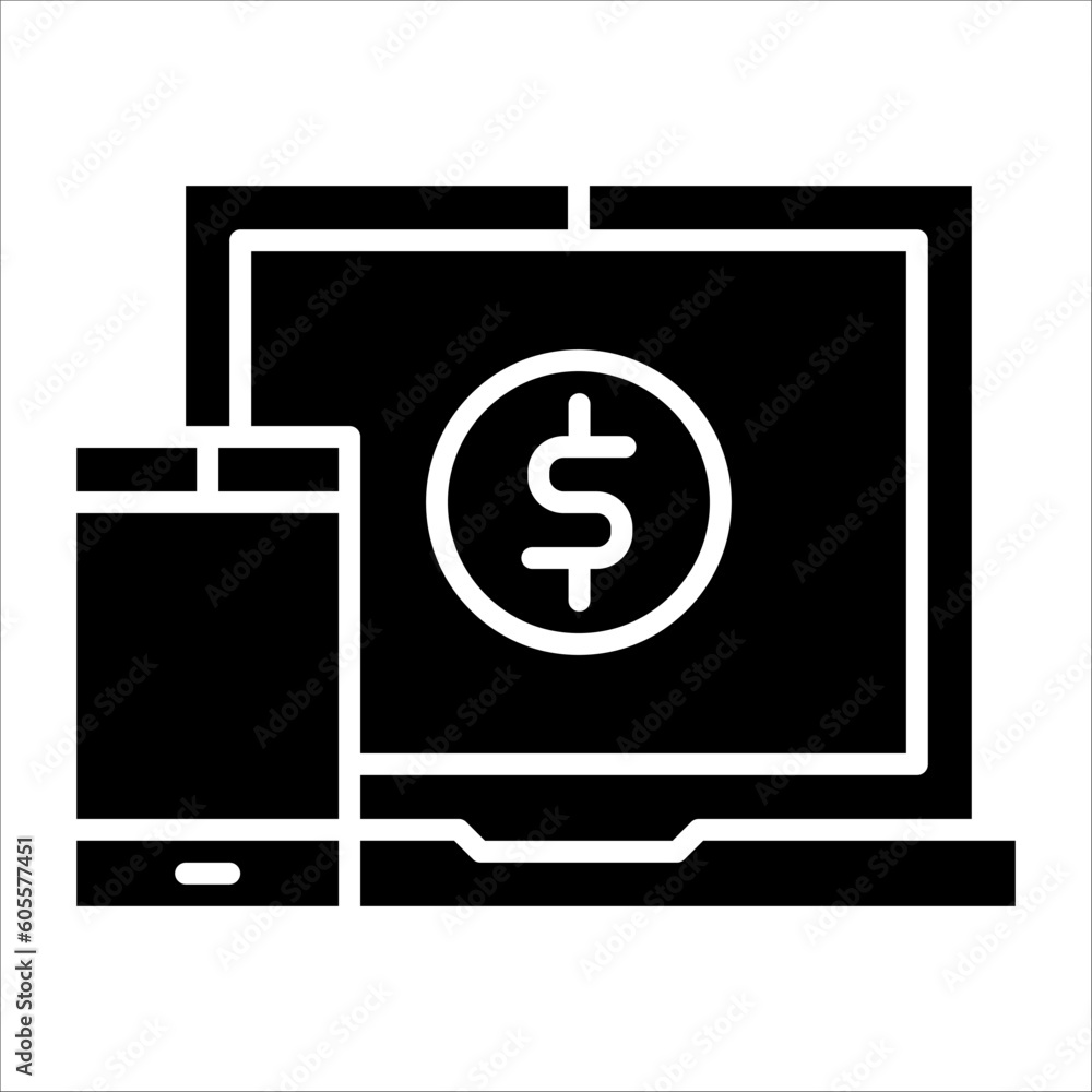 Solid vector icon for fintech which can be used various design projects. Solid vector icon for fintech which can be used various design projects.
