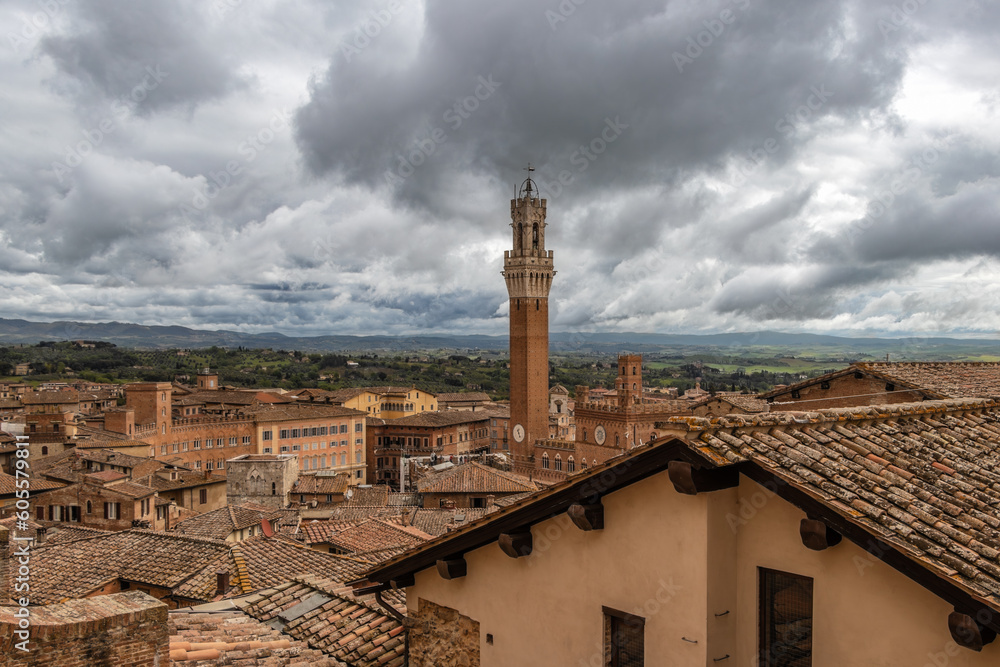 Naklejka premium Siena Toskania Katedra Duomo di Siena