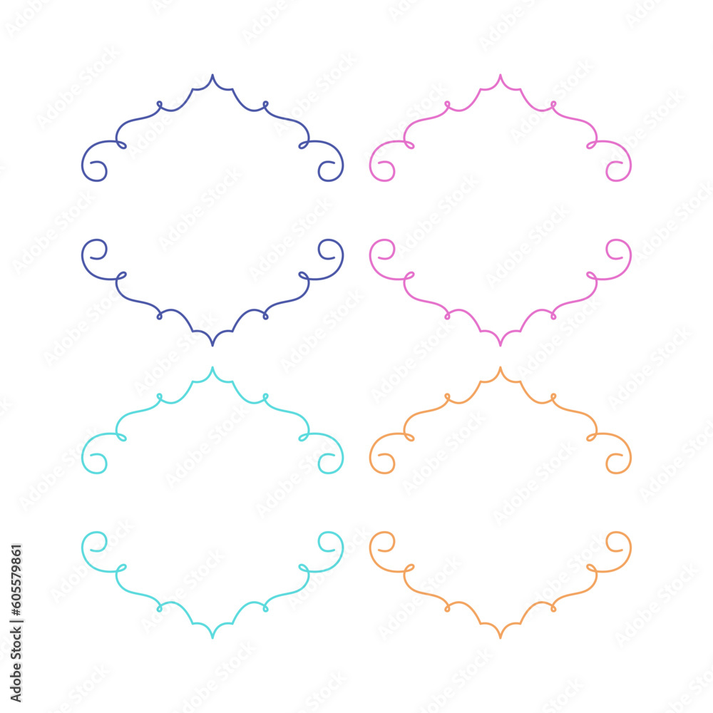WEDDING DAY ORNAMENTAL FRAMES, LABELS COLLECTION ISOLATED ON WHITE WEDDING DAY ORNAMENTAL FRAMES, LABELS COLLECTION ISOLATED ON WHITE