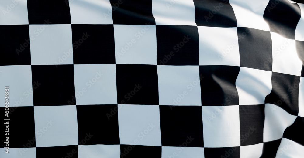 Fototapeta premium Close up of checkered flag background