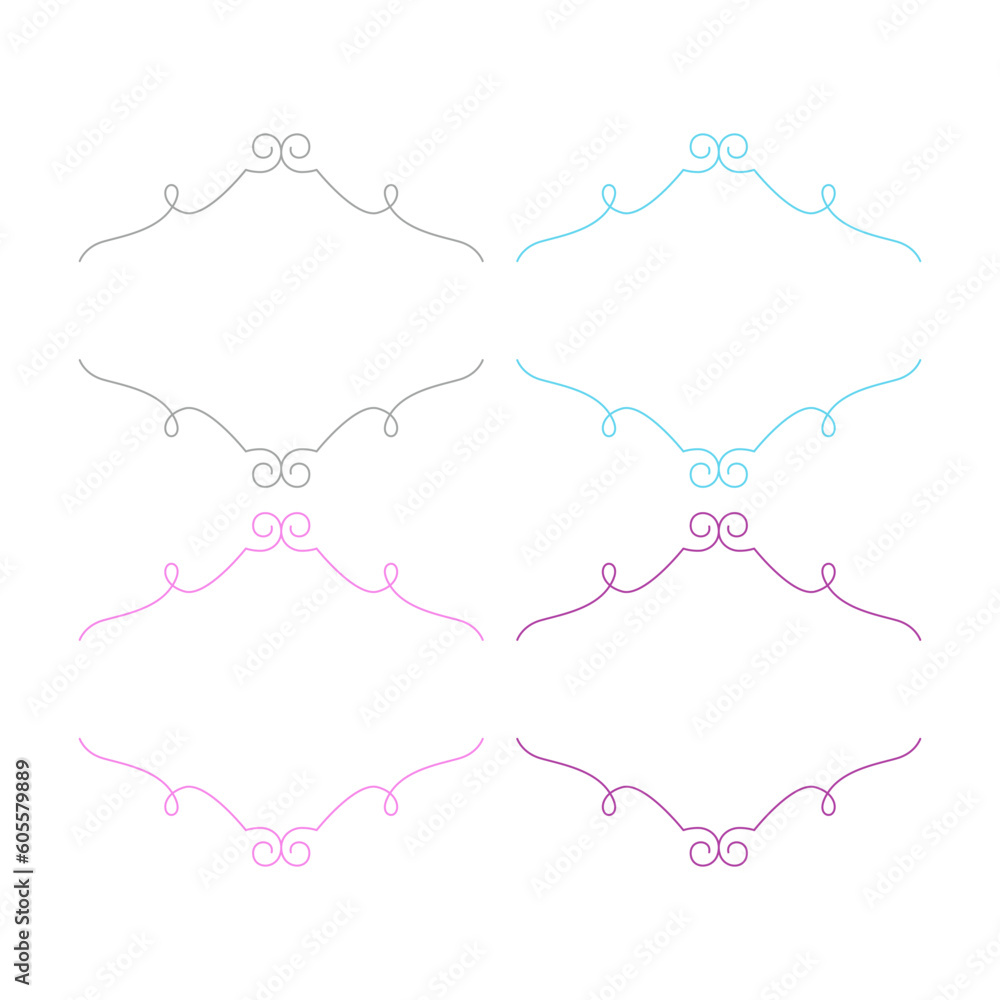 WEDDING DAY ORNAMENTAL FRAMES, LABELS COLLECTION ISOLATED ON WHITE WEDDING DAY ORNAMENTAL FRAMES, LABELS COLLECTION ISOLATED ON WHITE
