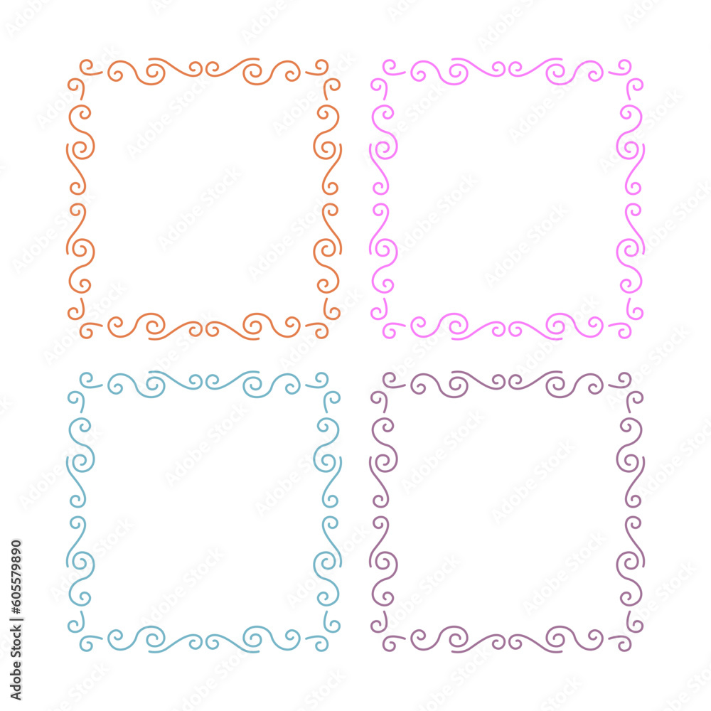 WEDDING DAY ORNAMENTAL FRAMES, LABELS COLLECTION ISOLATED ON WHITE WEDDING DAY ORNAMENTAL FRAMES, LABELS COLLECTION ISOLATED ON WHITE
