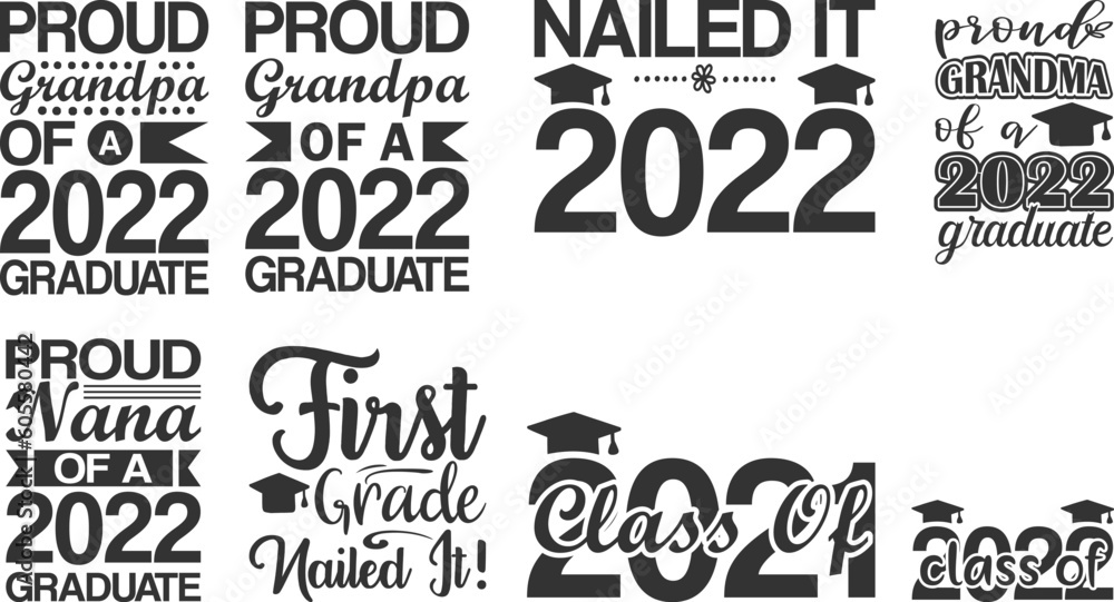 Obraz premium Graduation Quotes SVG Bundle 