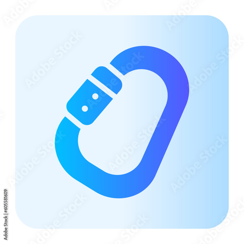 carabiner gradient icon