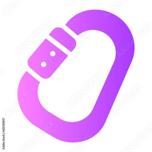 carabiner gradient icon