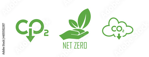 reducing CO2 emissions to stop climate change. green energy background	