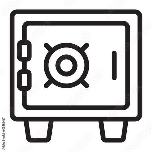 safebox line icon