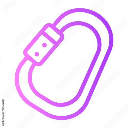 carabiner gradient icon