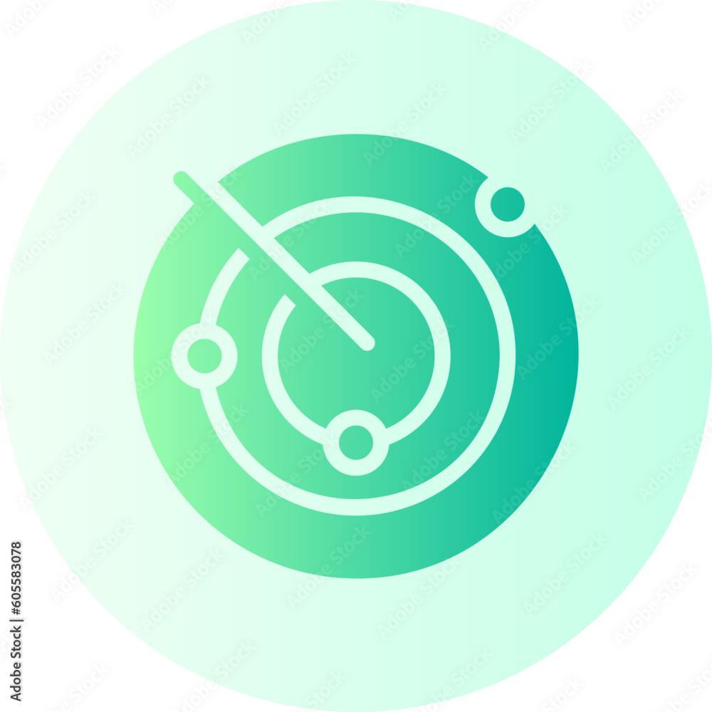 radar gradient icon radar gradient icon