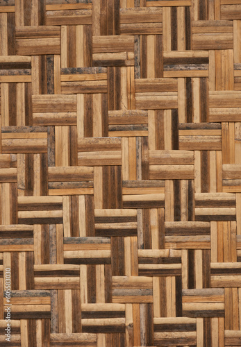Rattan texture  detail handcraft bamboo weaving texture background.