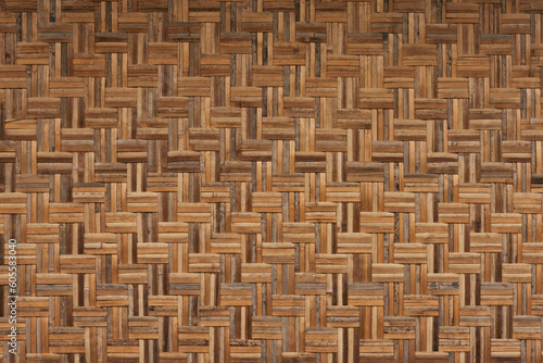 Bamboo weave background  Wooden bamboo texture  Traditional handcraft natural material weaving design wallpaper art backdrop.
