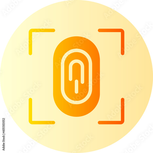 fingerprint gradient icon