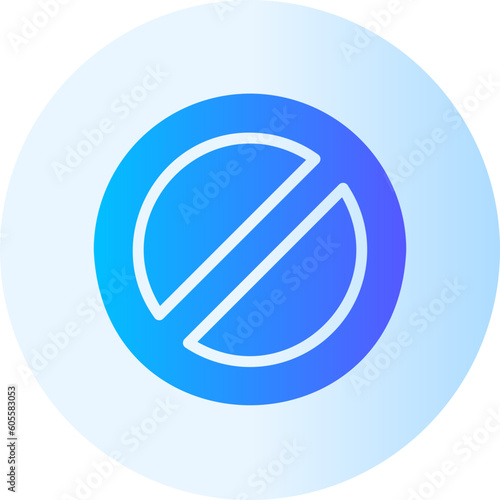 forbidden gradient icon