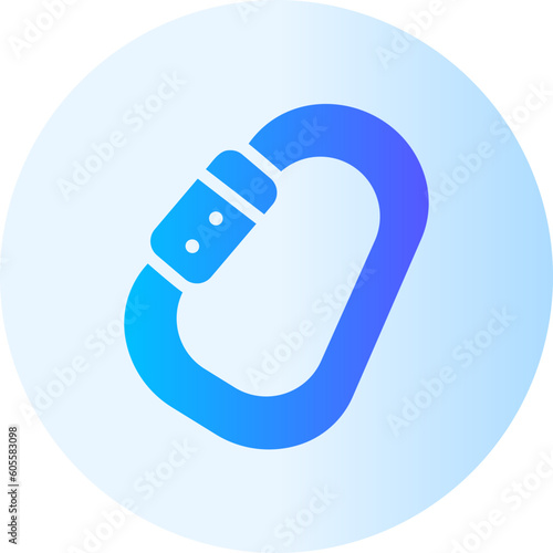 carabiner gradient icon