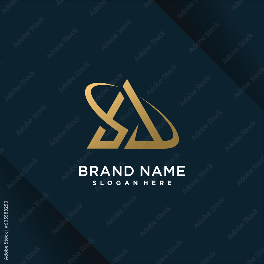 Logo letter A design vector with modern creative style concept Logo letter A design vector with modern creative style concept