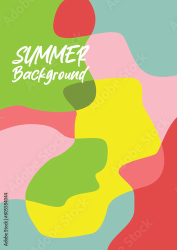 awesome abstract pattern summer background. Colorful vector design for banners, greeting cards, posters, social media.