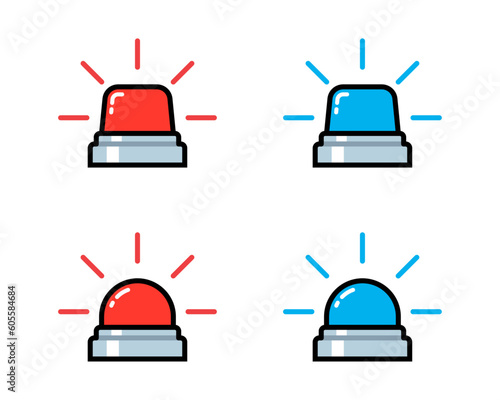 Vector Sirens or Strobe Lights