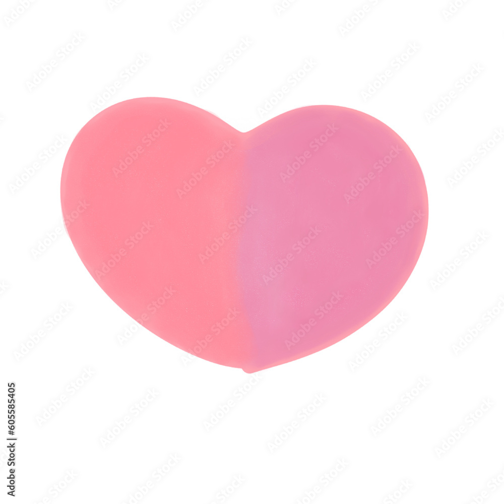 pink paper heart