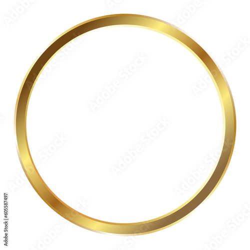 Golden ring frame unique design