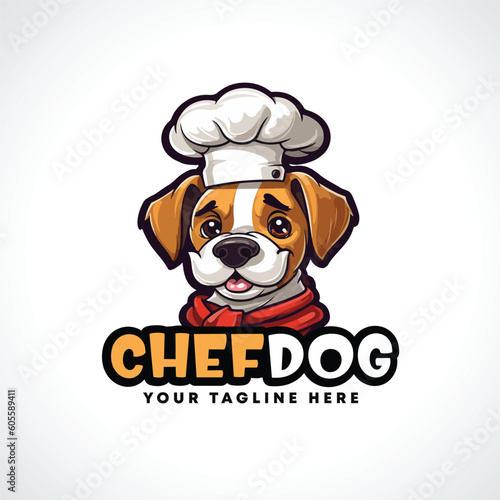 Dog Chef Mascot Logo Design Cook Dog Logo