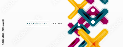 Cross line background minimal geometric template. Design for wallpaper, banner, background, landing page, wall art, invitation, prints, posters