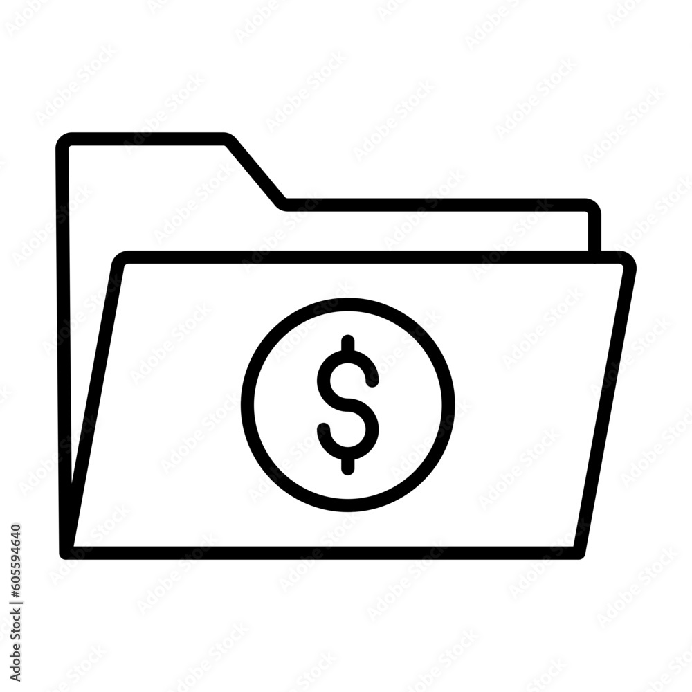 Money Folder Icon Money Folder Icon
