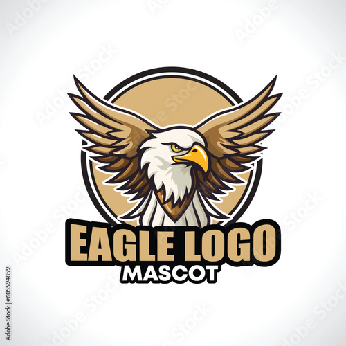 Eagle Mascot Logo Design Eagle Vector 