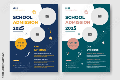 A School Admission Flyer Template