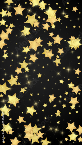 Magic stars vector overlay.  Gold stars scattered