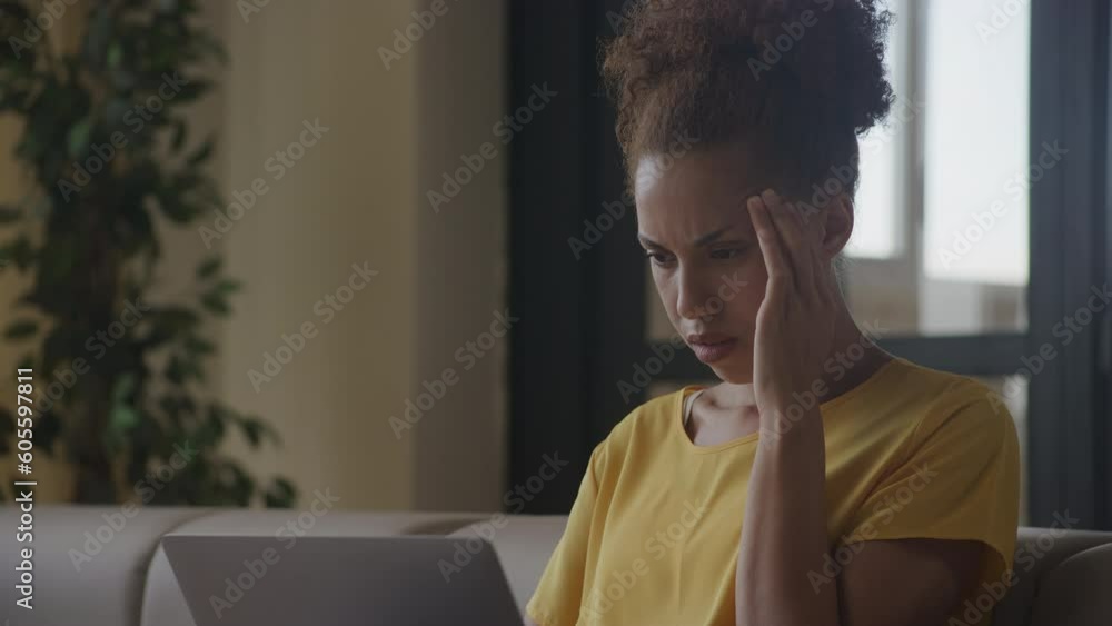 Woman in Financial Trouble, Entrepreneur Upset by Market News Woman in Financial Trouble, Entrepreneur Upset by Market News