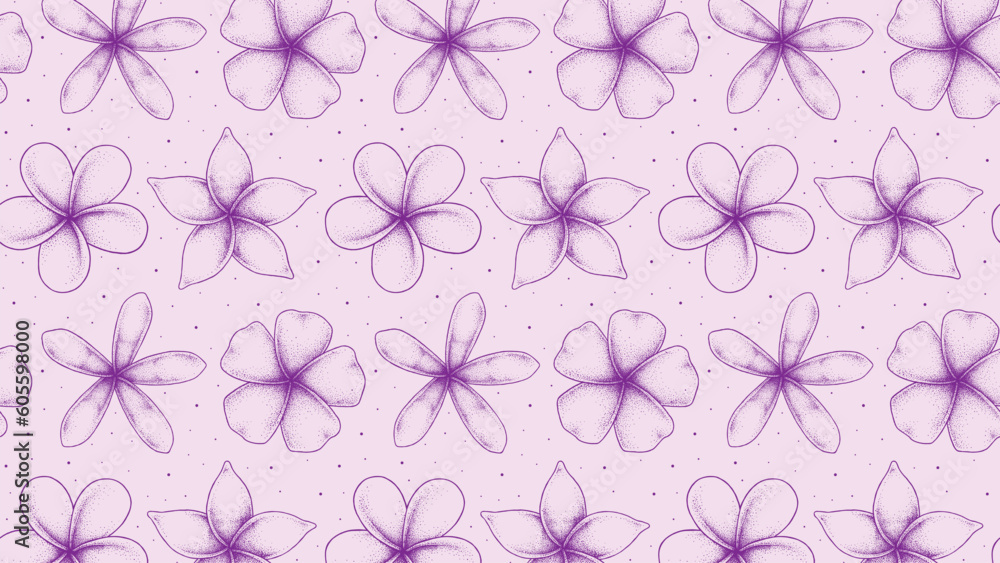 Frangipani Flower Seamless Pattern Frangipani Flower Seamless Pattern
