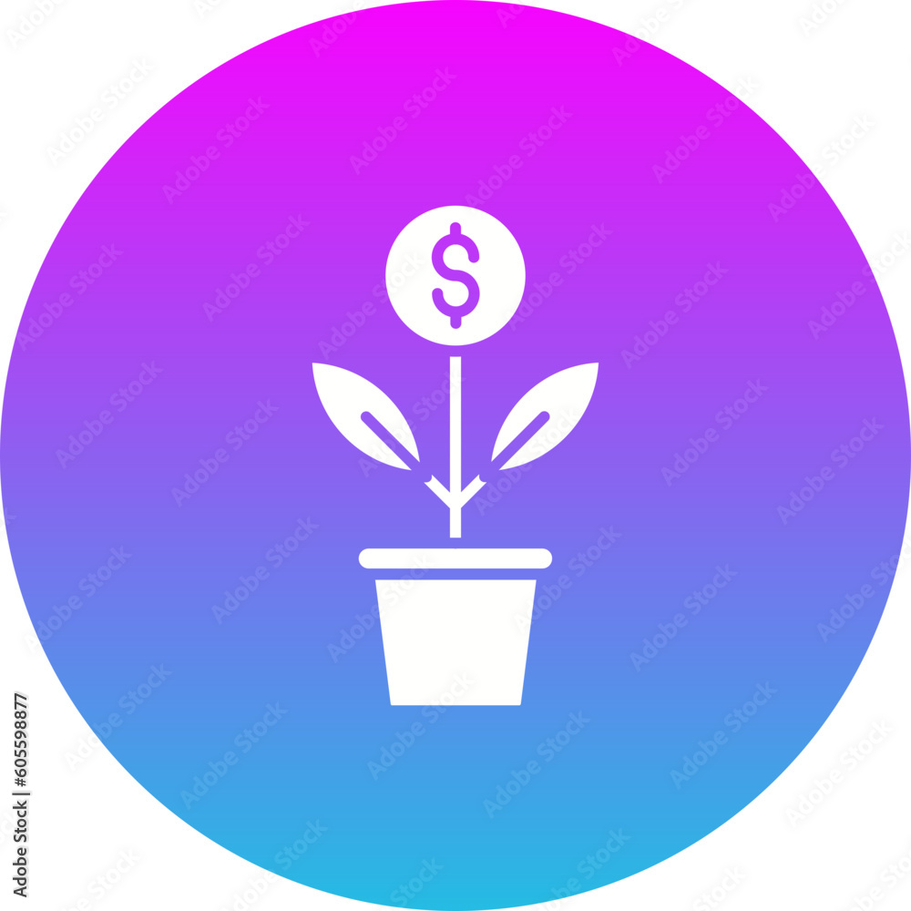 Money Plant Icon Money Plant Icon