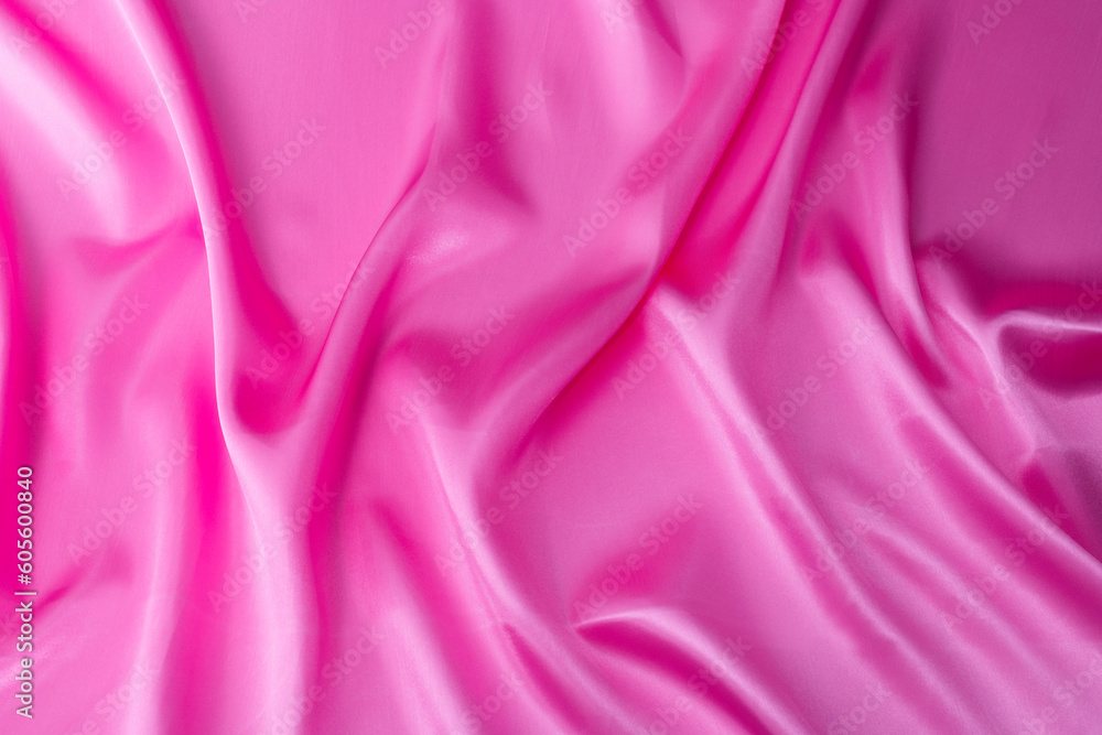 Close up of pink silk background Close up of pink silk background