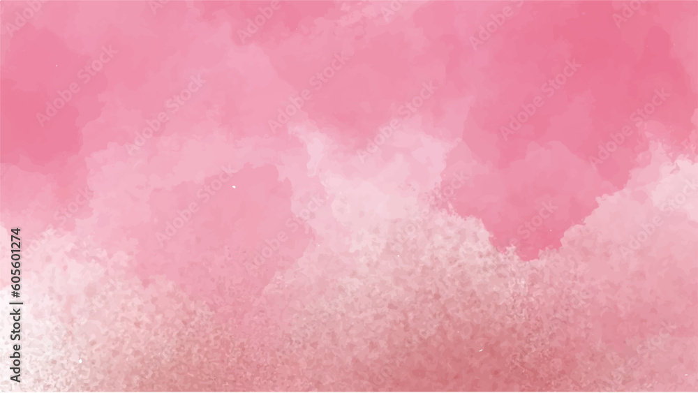 Abstract pink watercolor background.Hand painted watercolor. vector