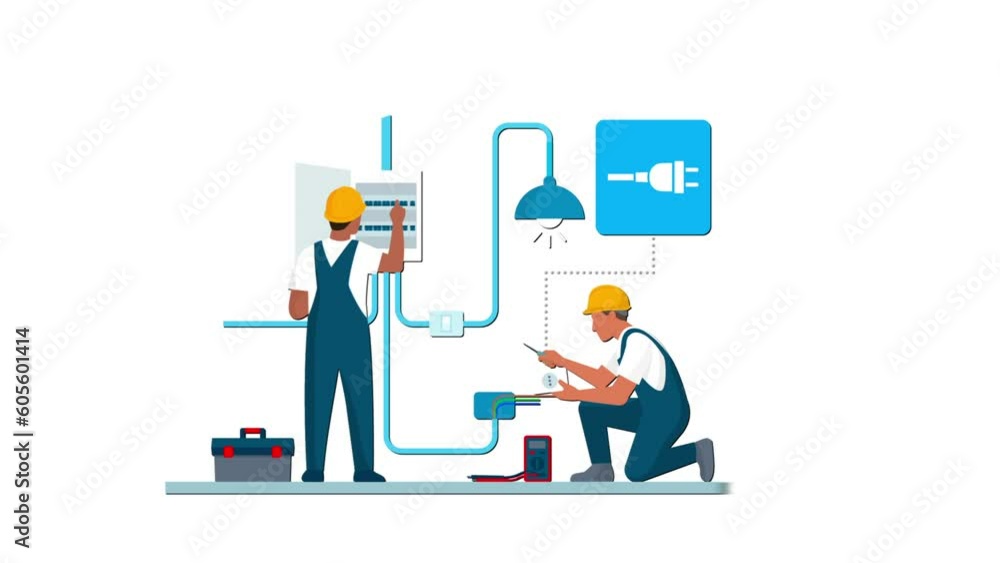 install repair and maintain electrical system , Electrician install repair and maintain electrical system , Electrician