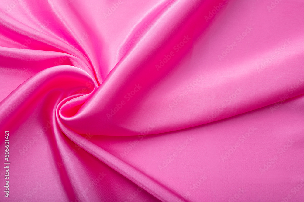 Close up of pink silk background Close up of pink silk background