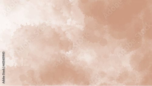 Abstract earth tone watercolor background.Hand painted watercolor. vector