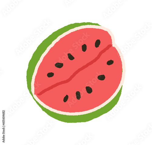 Watermelon, fresh sweet summer fruit. Cut water melon. Ripe refreshing food, ...