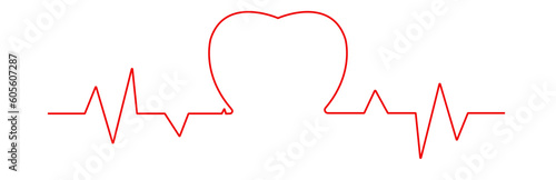 Heartbeat rhythm symbol.world heart health day.pulse tracking. EKG and heart symbol. vector design eps 10.	
