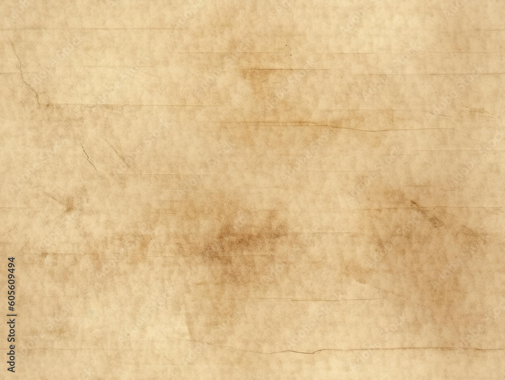 Textur altes Papier, Pergament, Hintergrund, Grounge, generative AI