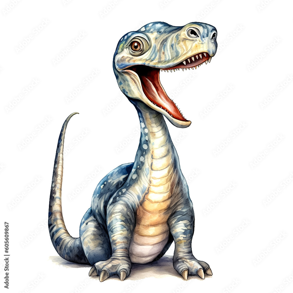happy cute dinosaurs baby