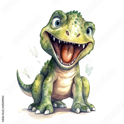 happy cute dinosaurs baby