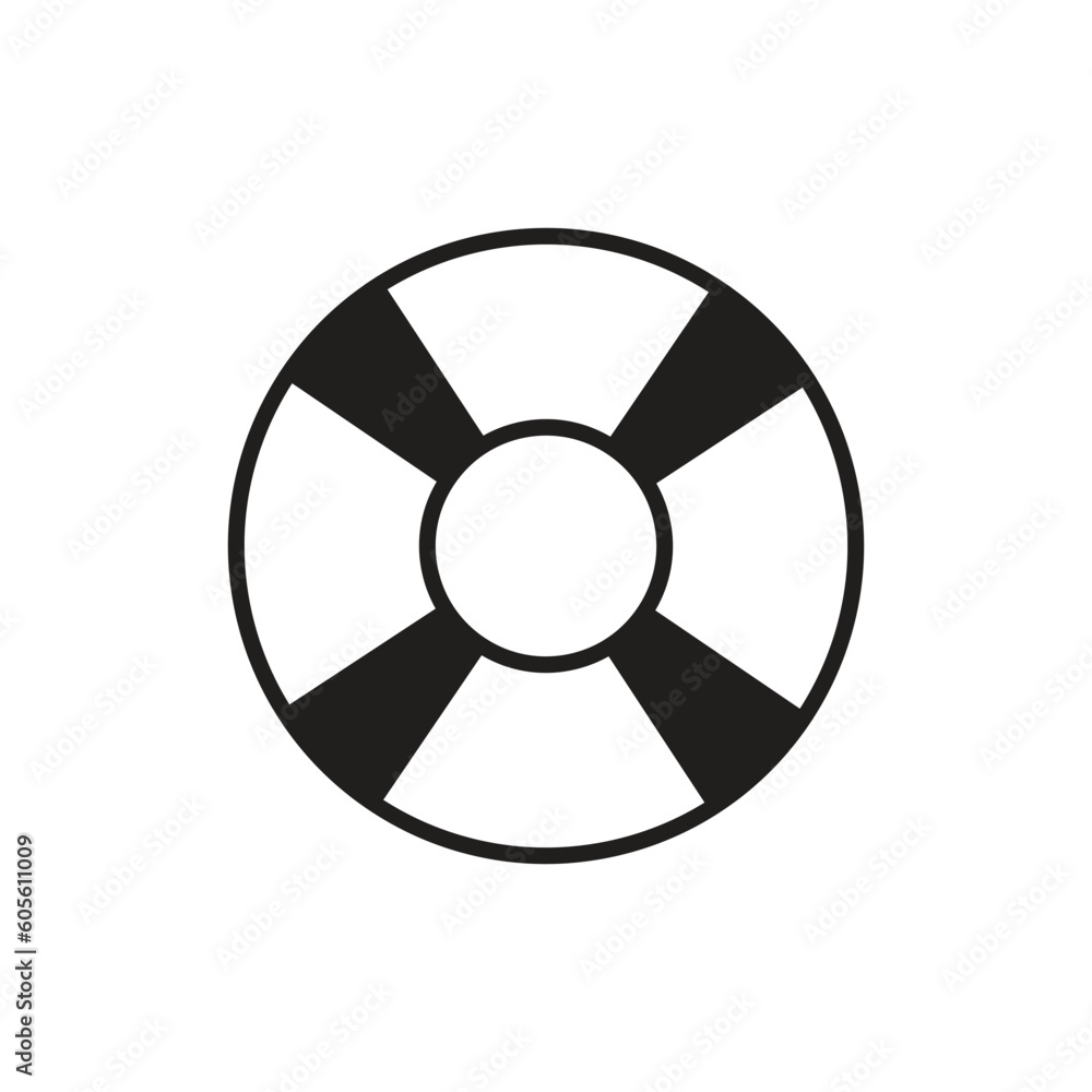 lifebuoy icon vector design trendy