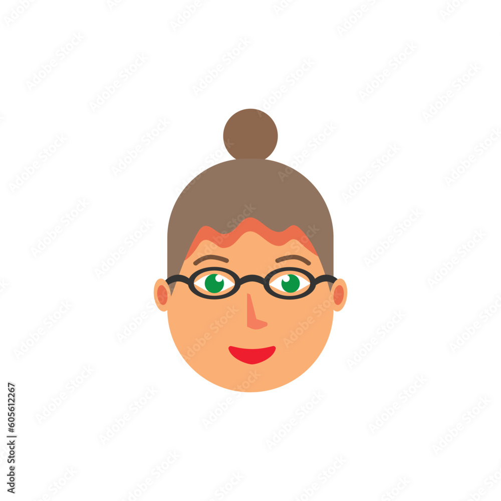 Flat vector characters cartoon icon Flat vector characters cartoon icon