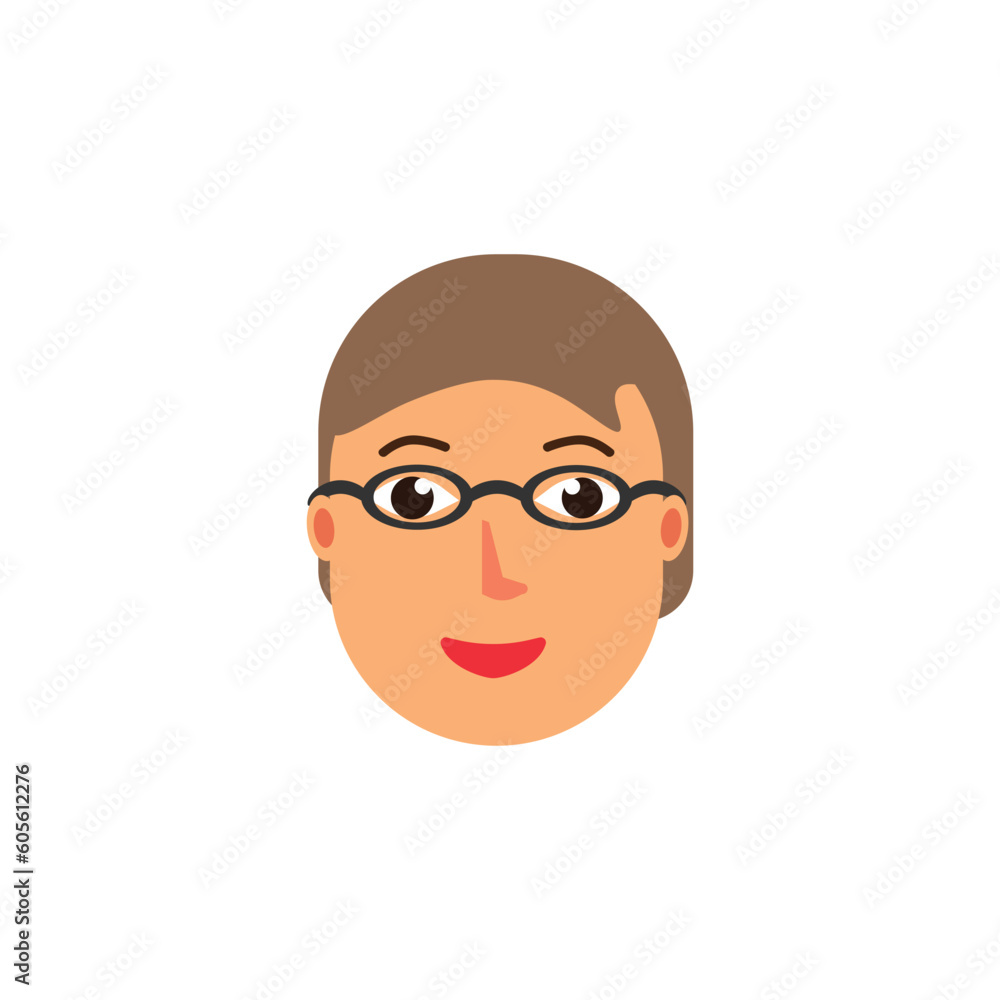 Flat vector characters cartoon icon Flat vector characters cartoon icon