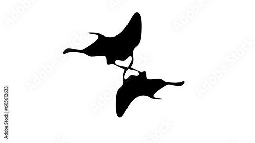 Romantic couple kissing, Silhouette of lovers, Valentine's Day